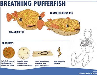 Interactive Breathing Pufferfish Toy