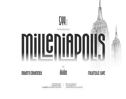 Milleniapolis - Futuristic Font