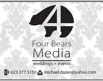 Logo and Business Card Design - Fours Bears Media