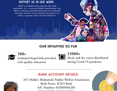 Donation Poster (Shakuntala Poddar Welfare Foundation)