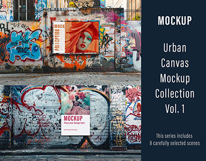 Urban Canvas Mockup Collection Vol. 1