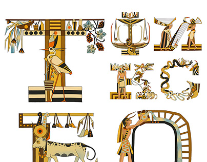 egyptian display font
