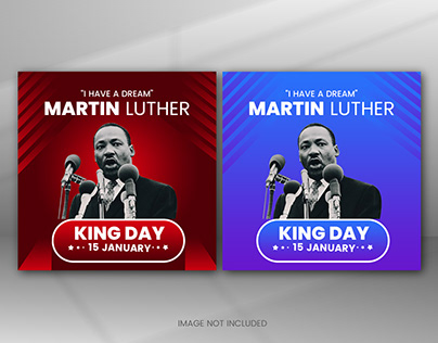 Martin Luther King Day Social Media Post Post Adverting