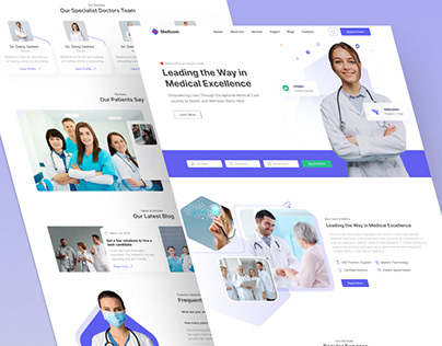 Doctor & Healthcare Website Template Design