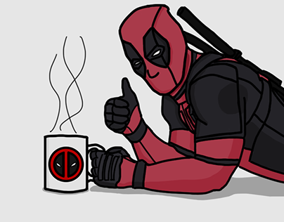 Deadpool likes coffee