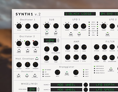 Synth1 GUI Re-design
