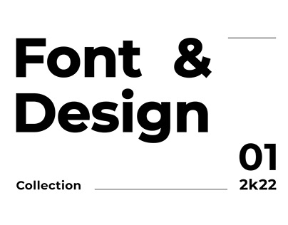 Font design vol. 01