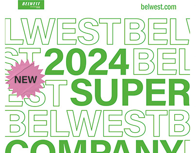 Шрифтовой плакат фирмы BELWEST