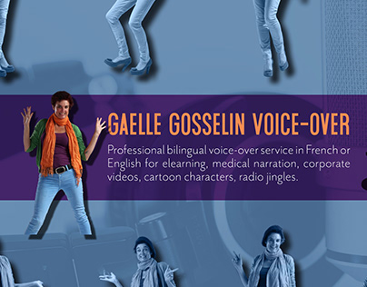 Facebook Advert for Gaelle Gosselin Voice-Over Artist