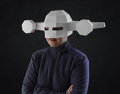 Airplane Paper Mask