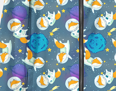 great adventures of cute foxes in space
