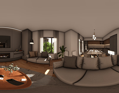 CGI: 360° interior apartment in madrid