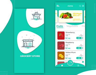 grocery store app design