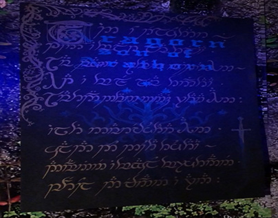 UV Poem: Riddle of Strider in Elvish