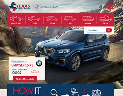 Texas Motors Website Design