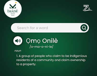 ÌMÁDÉ City Ọmọ Onile meaning