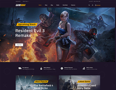 Online Game Store Woocommerce Responsive Theme