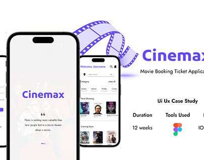 Cinemax | Movie Ticket Booking App | Case Study.