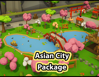 Low Poly Asian City