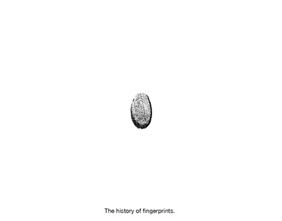 The history of fingerprints.