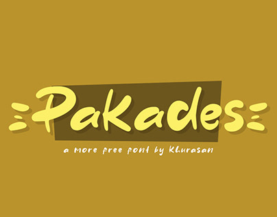 Pakades font free for commercial use
