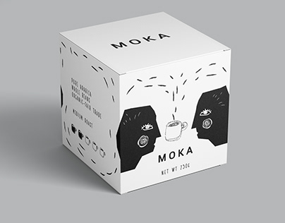 Moka-kávé csomagolás koncepció