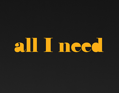 'All I Need Radio Show' Poster Design