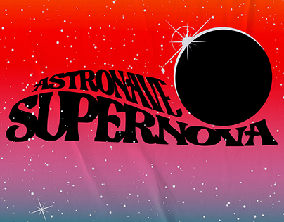 Astronave Supernova - Diseño de logo y flyer
