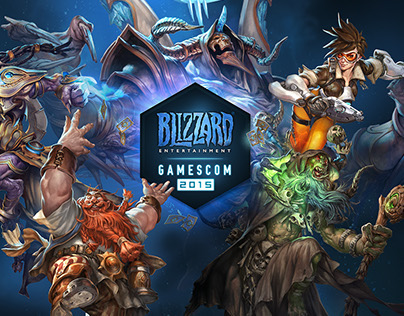 Blizzard Gamescom 2015 - Booth and Livestream branding
