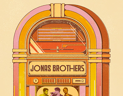 Gig poster for the Jonas Brothers