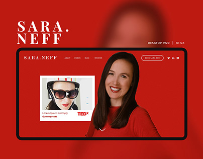 Website for the SaraNeff | UI/UX design