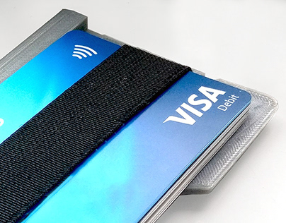 Minimalist 3D Printed Credit Card Holder