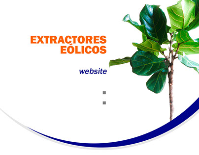 Extractores eólicos - Diseño de sitio web.