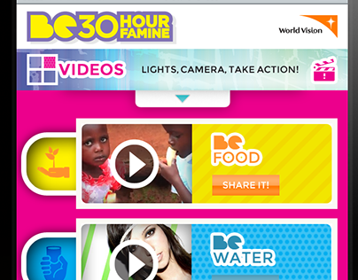 World Vision | Online Chat + 30HourFamine Mobile Site