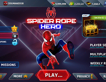 Spider Rope Hero Ui