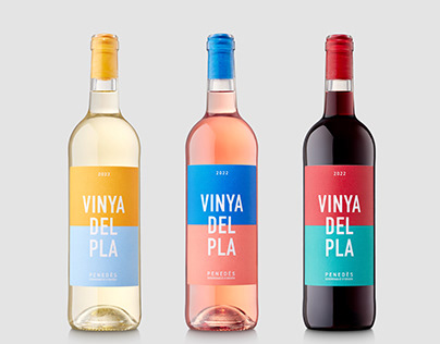 Wine label Vinya del Pla redesign