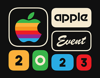 Apple Event 2023 retro design