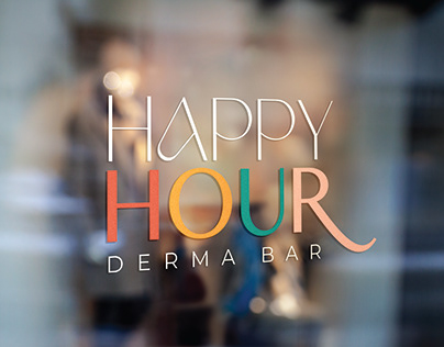 Happy Hour Derma Bar Logo Branding