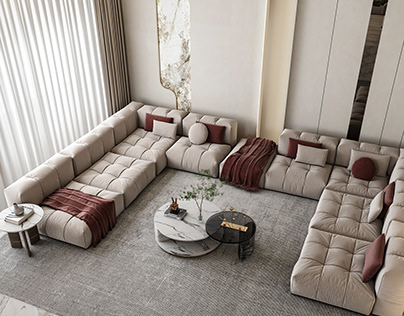 living room design located in kuwait