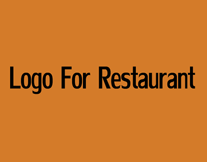 Logos for Restaurants and Food Shops. 