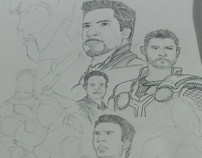 While sketching "Avengers"