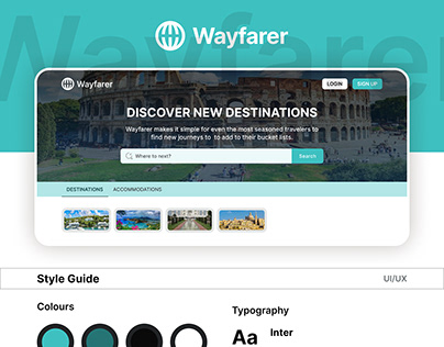 Wayfarer - Travel Website UI Case Study