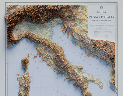 Italy - 3D Cartography