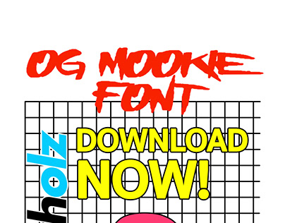 MOOKIE FONT / Inspired by the Montana Colors Hardcore