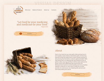 Vegan bakery website