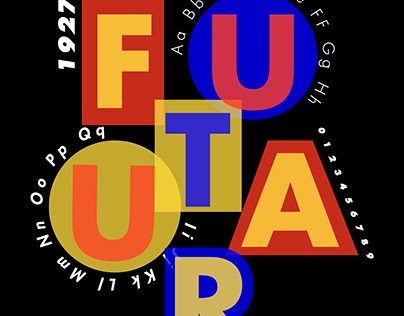 Type Specimen Card for Futura by Paul Renner