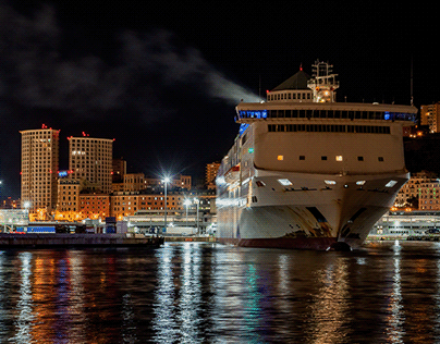 una sera al porto antico (Genova)