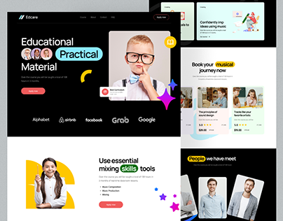 E-Learning Platform Website Design