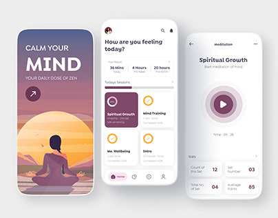Mobile app for Yoga & Meditation