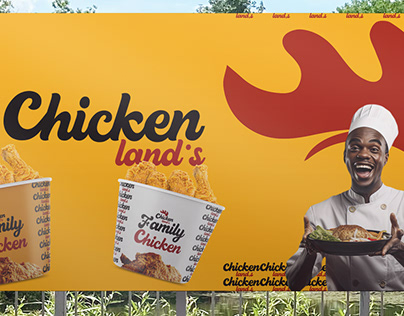 Visual identity for a chicken store in Germany